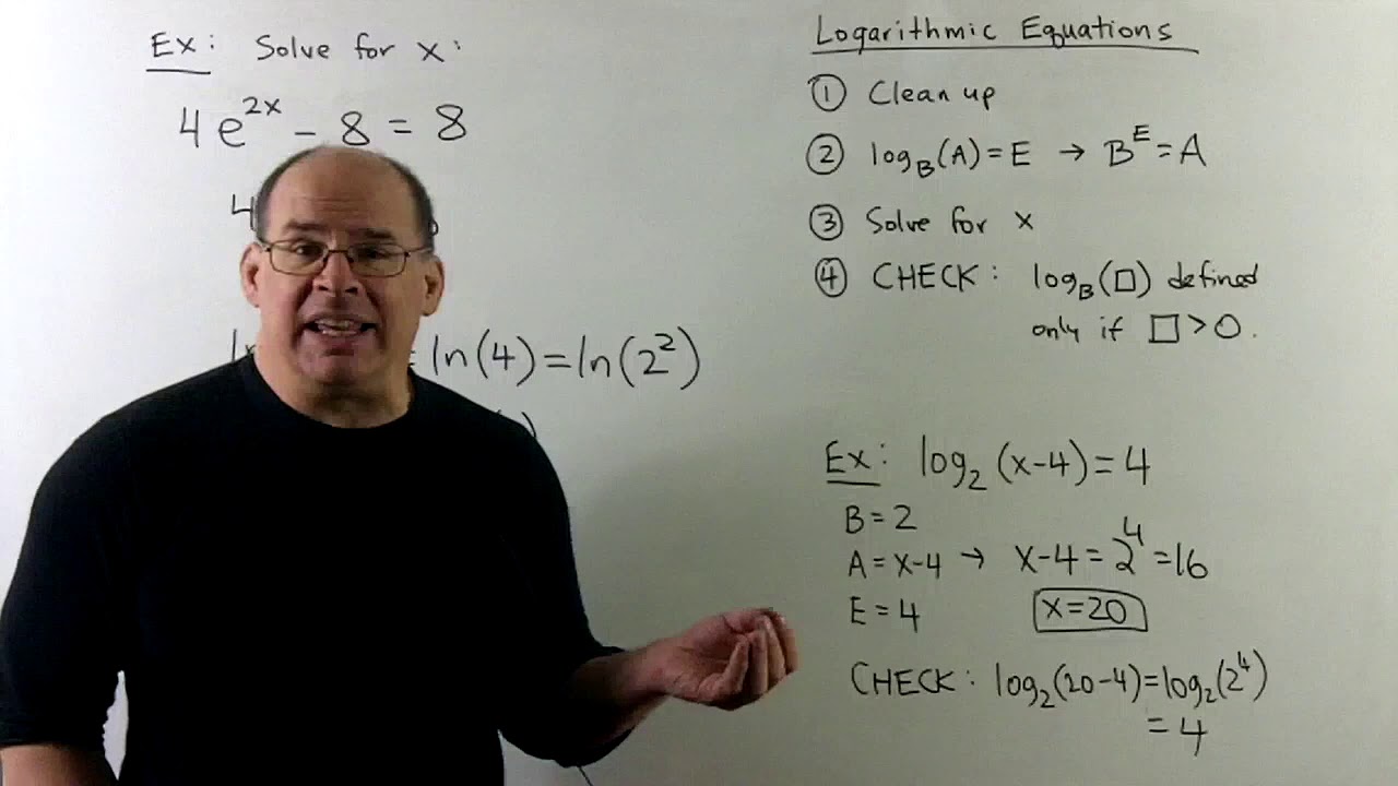 INTALG 9.5: Solving Exponential and Logarithmic Equations - YouTube