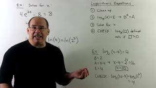 INTALG 9.5: Solving Exponential and Logarithmic Equations