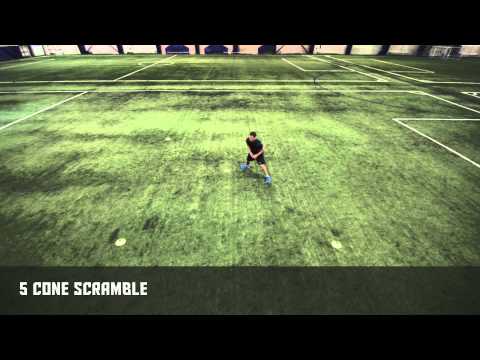 5 Cone Scramble - Stops and Starts | Nike Hockey Training