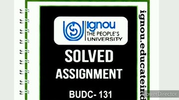 Budc 131 Solved Assignment 19-2020| BUDC 131 ignou solved Assignment 2020|ignou budc 131 Assignment