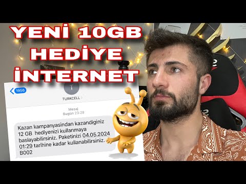 TURKCELL YENİ 10GB HEDİYE İNTERNET KAMPANYASI KANITLI 2024