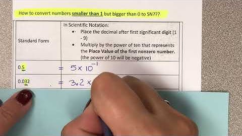 Converting  numbers smaller than 1 but bigger than 0 to scientific notation
