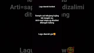 Lagu Daerah Lombok Inaq Tegining Amak Teganang