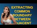 Gis: Extracting common boundary between adjacent polygons using Python