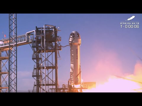 Blue Origin launches 'Captain Kirk' and crew to space, nails landings!