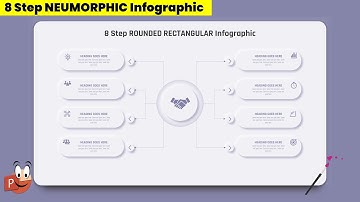 31.PowerPoint Presentation with 8 Step RECTANGULAR Neumorphic Infographic Design | PowerPoint Free