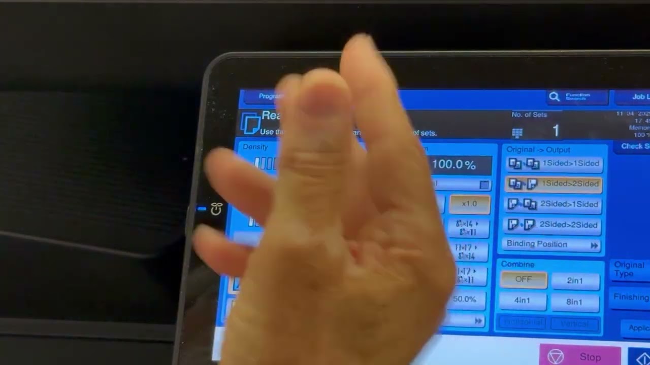 Making 2-sided Copies on Konica Minolta 361i - YouTube