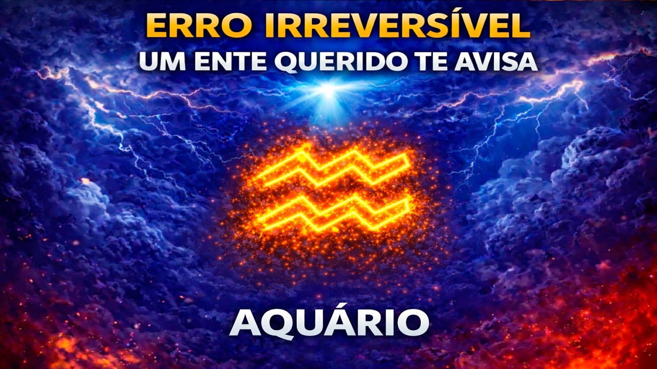 AQUÁRIO⚠️💔 UM ENTE QUERIDO DO CÉU TE AVISA ESTÁS A SEGUNDOS DE UM ERRO IRREVERSÍVEL ⏳😱