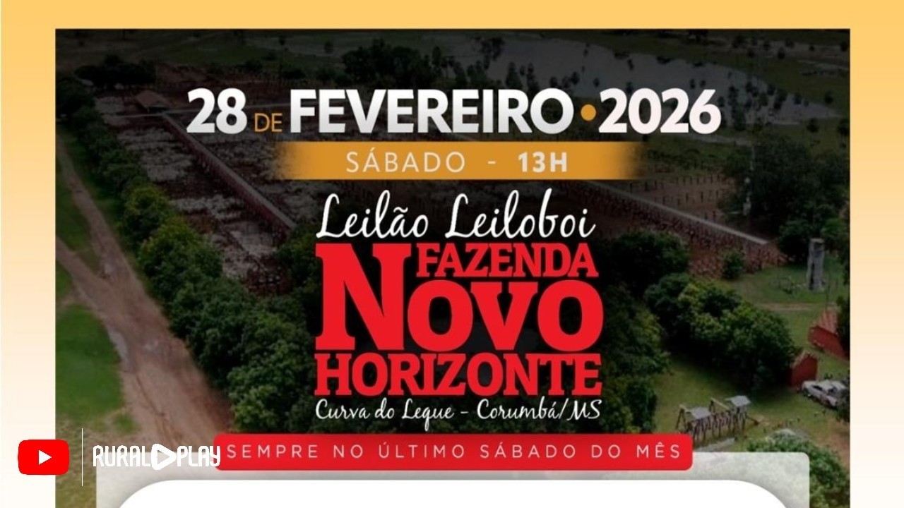 151° LEILÃO LEILOBOI FAZENDA NOVO HORIZONTE - CORUMBÁ/MS - RURAL PLAY
