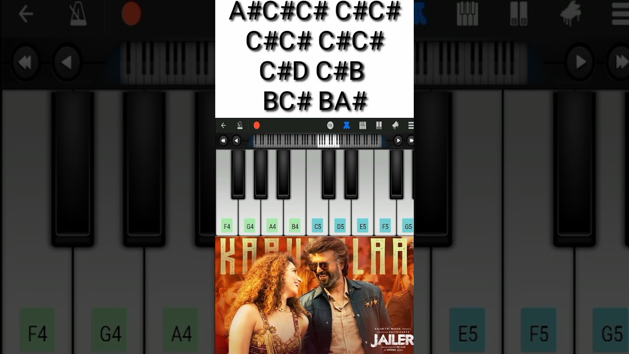Kaavaalaa Song Piano Tutorial | Part-7 