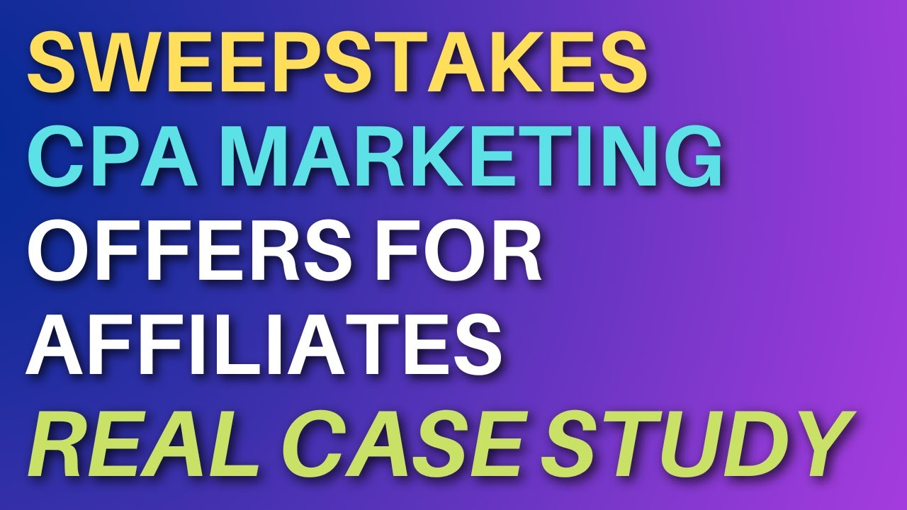 ⁣Maxbounty Sweepstakes CPA Affiliate Marketing Offers (REAL CASE STUDY & SECRETS)