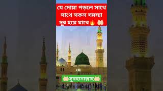 যে দোয়া পড়লে সাথে সাথে সকল সমস্যা দূর হয়ে যাবে? shorts viral dua islamicvideo