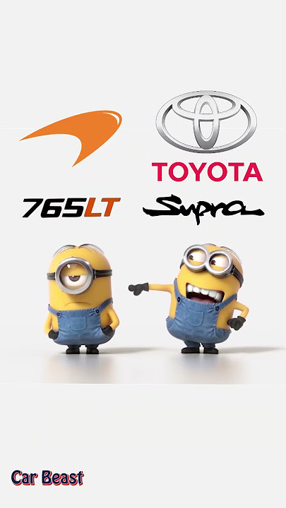 Toyota Supra vs McLaren 765LT  minions style #supercar #supra #car #mclaren