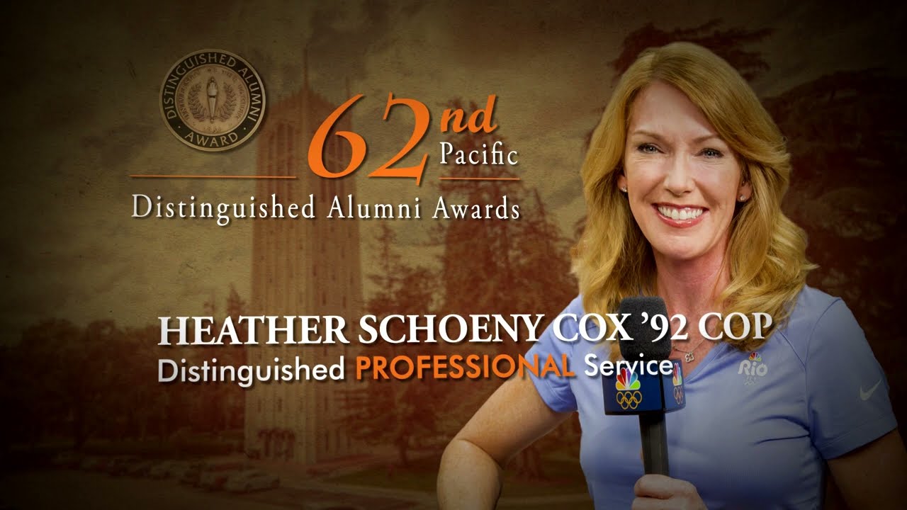 Heather Schoeny Cox - Pacific Alumni Association Distinguished Alumni Award  Recipient - YouTube