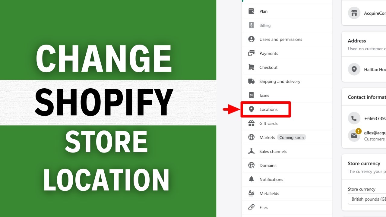 How to Change Shopify Store Location (SELLER'S GUIDE)