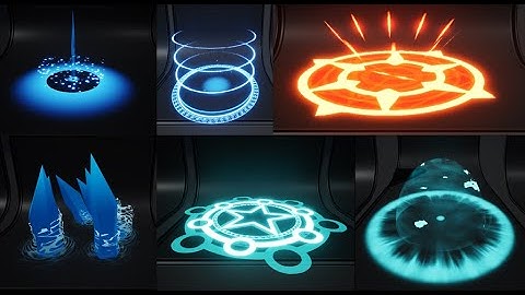 Shield Magical ring Ice rock attack Stars VFX_Pack_55