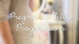 WATCH MY BELLY GROW again 40 Wks Pregnant Belly Progression