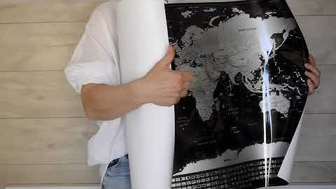 Scratch Off World Map with Flags