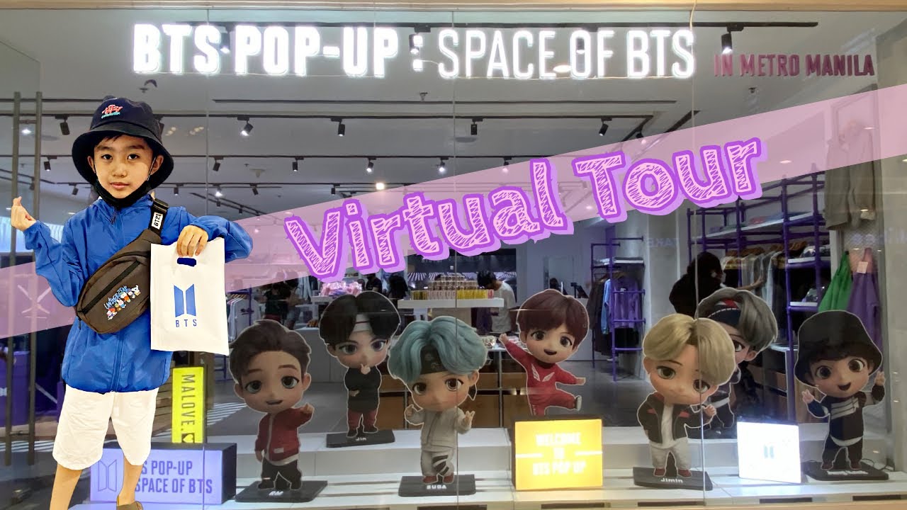 💜BTS (방탄소년단) POP-UP STORE: SPACE OF BTS Manila Philippines | Virtual Tour | BT21 Merch