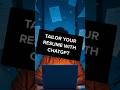Tailor Your Resume to Any Job With ChatGPT 🤖💼