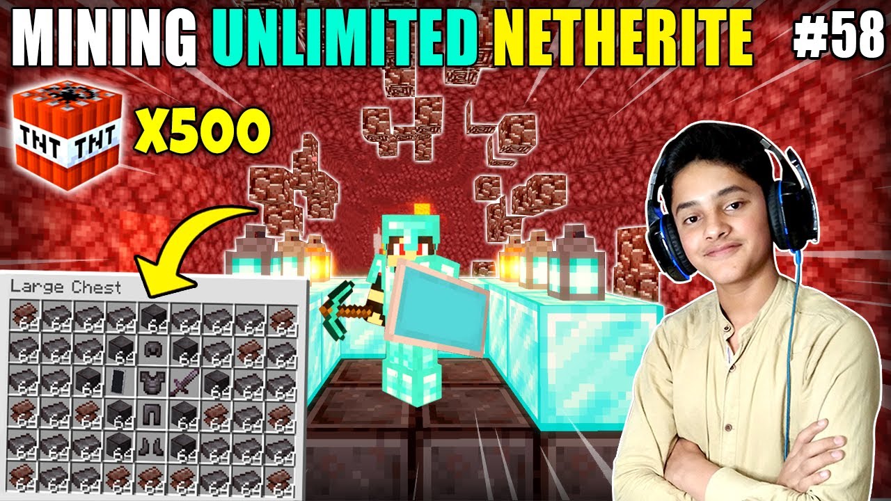 I EXPLODED 500 TNT'S FOR NETHERITE | MINECRAFT SURVIVAL GAMEPLAY#58 | HS GAMING