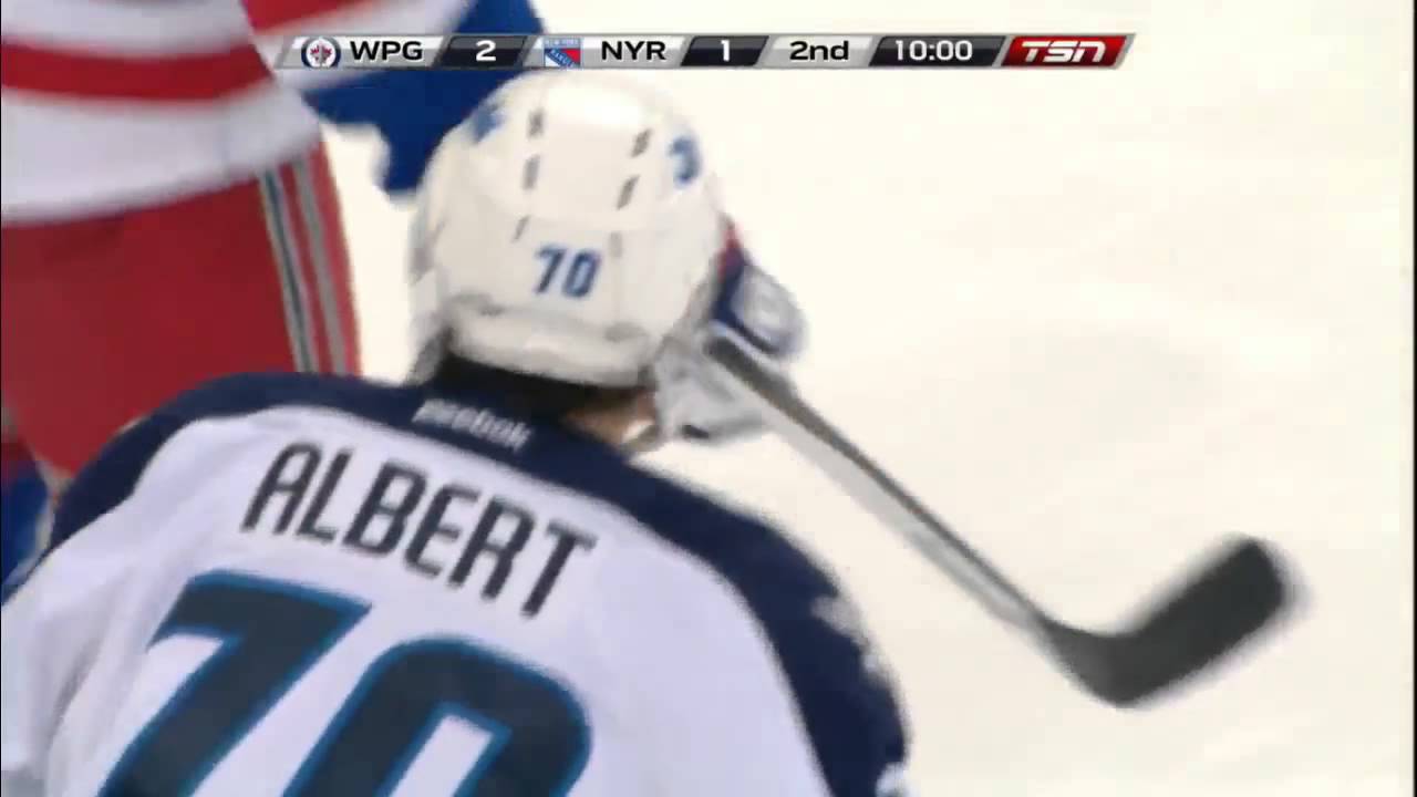 nhl hockey today John Albert 2-1 Goal vs Rangers [Dec 2 2013] FIRST NHL GOAL