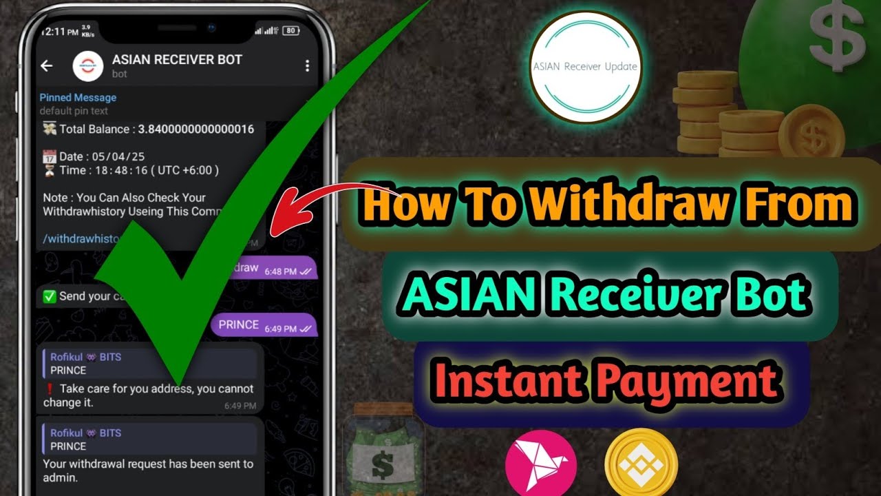 How to Withdraw Money from Asian Receiver Bot | Easy Step-by-Step Guide ...