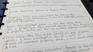 Calculating Property Taxes in South Carolina