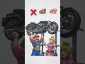 Super Mario Galaxy Mario Weight Lifting Paper Craft Puzzle Game #puzzle #papercraft #mario