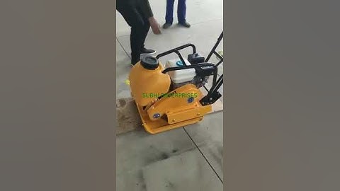 PLATE COMPACTOR C90T WITH HONDA ENGINE||WORKING OF SOIL COMAPCTOR