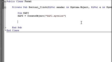 VB NET Tutorial 13   Text To Speech Visual Basic 2008 2010 by ABC Media Group