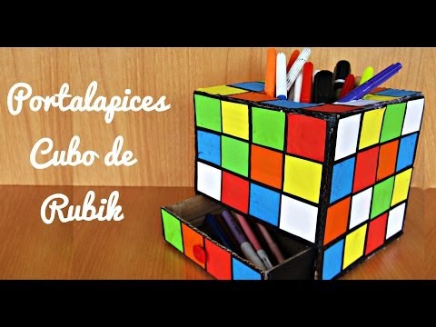 Portalapices de Cubo de Rubik (Manualidad 112)