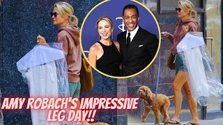 "Amy Robach's Impressive Leg Day: A Closer Look at Her Bulging Calf Muscles"