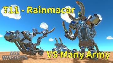 T11 - Rainmacar vs Many Army in Early Access - Age of Warbots (AOWB)