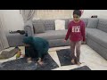 روتين يومي وتنظيف السجاد ومسح الارضيه 