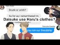 Daisuke confessed to Haru? Fugou Keiji Balance : Unlimited texting story