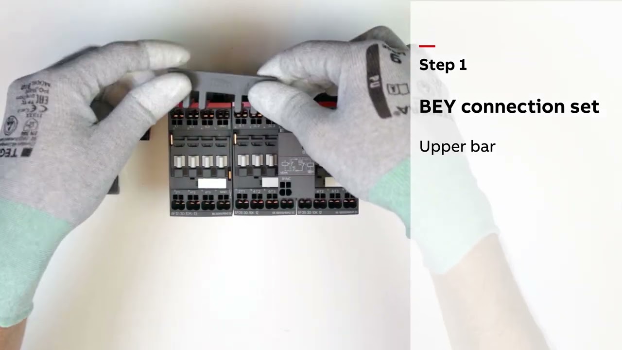 #HowTo ABB Push- in motor starting: Star-Delta assembly - YouTube