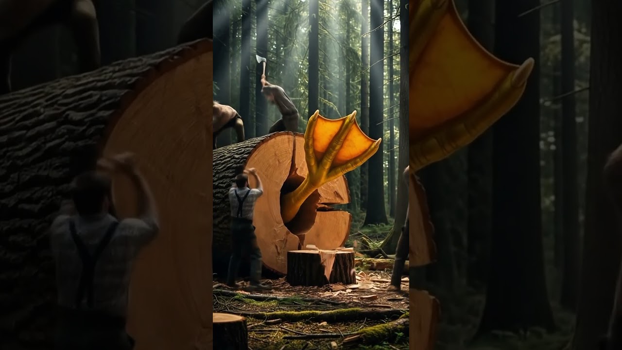 Rescue of a giant duck trapped inside a wooden log goes viral 