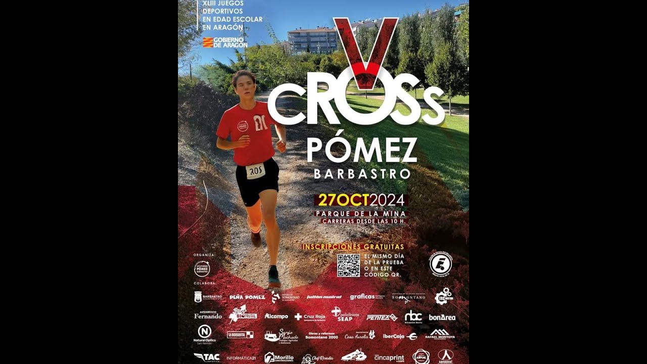 El Parque de la Mina de Barbastro acogio la quinta edición del Cross Pómez