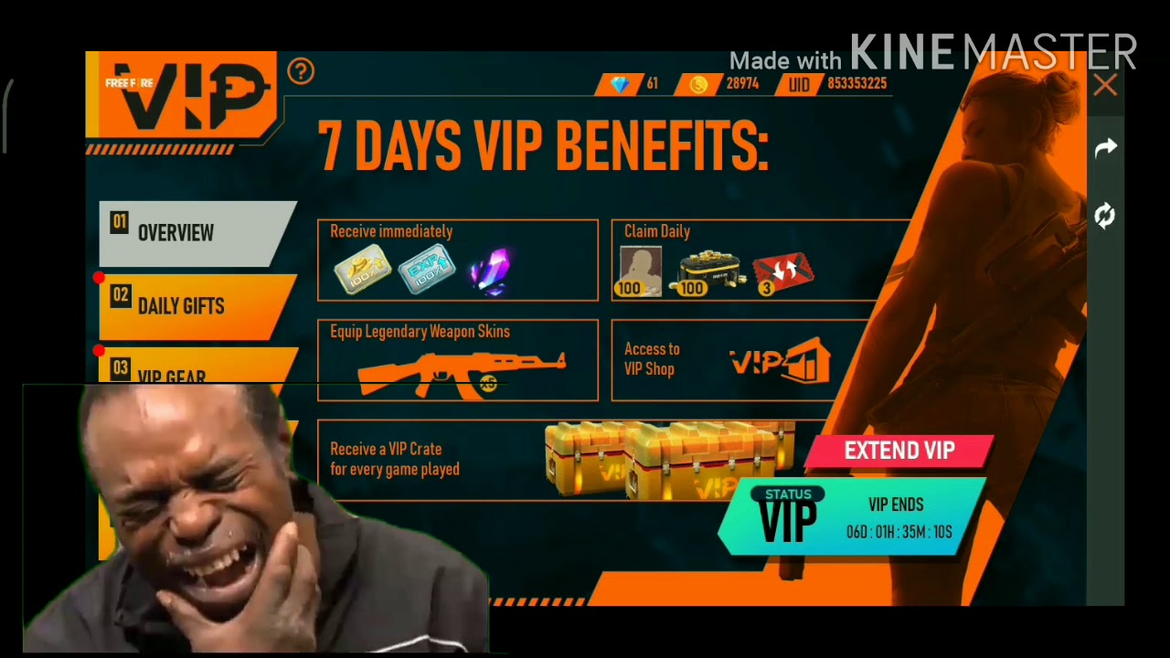 1st time punches ff VIP crates. R.I.P only 99 dimond 😂😂