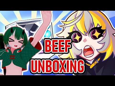 PC Builder Watches Sunny Splosion Unbox A PC | Sunnny Powered Vtuber Reaction