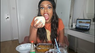 Eritrean Trying Fufu/Pounded Yam & Egusi (🇳🇬 Nigerian Mukbang) | Helen Haile
