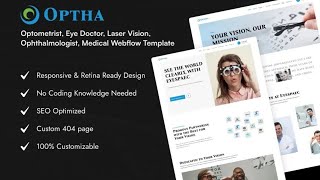 How to Use OPTHA Webflow Template | Optometrist, Ophthalmologist, Eye-clinic Medical Template