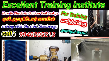 Split Ac Leak Test | How to Check Split Ac Leakage | Outdoor Split Ac Leak Test Full Practical Class