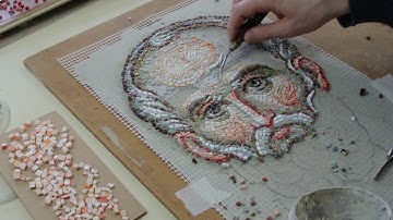 Mosaic of St Nicholas - face