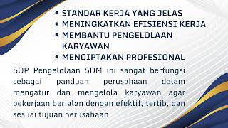 Materi SOP Pengelolaan SDM ( Mata kuliah Wawasan Kewirausahaan )