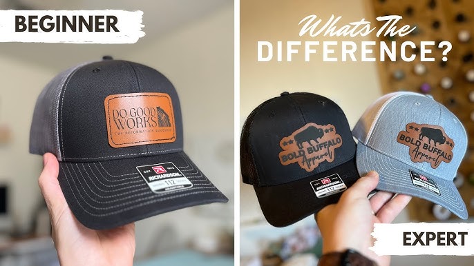 Laser Leather Hat Patches, and the Cricut Hat Press 