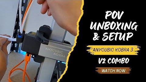 Anycubic Kobra 3 V2 Combo Unboxing & Setup | POV 3D Printing for Beginners