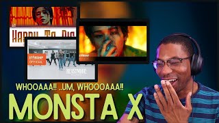 MONSTA X | I.M. 'GOD DAMN' MV, 'Happy To Die' Lyric Video, 'BEASTMODE' Dance Practice REACTION