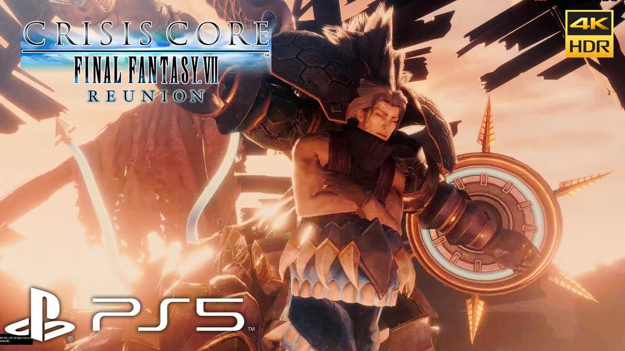 Crisis Core Final Fantasy VII Reunion - Angeal Penance Boss Battle & Cutscenes